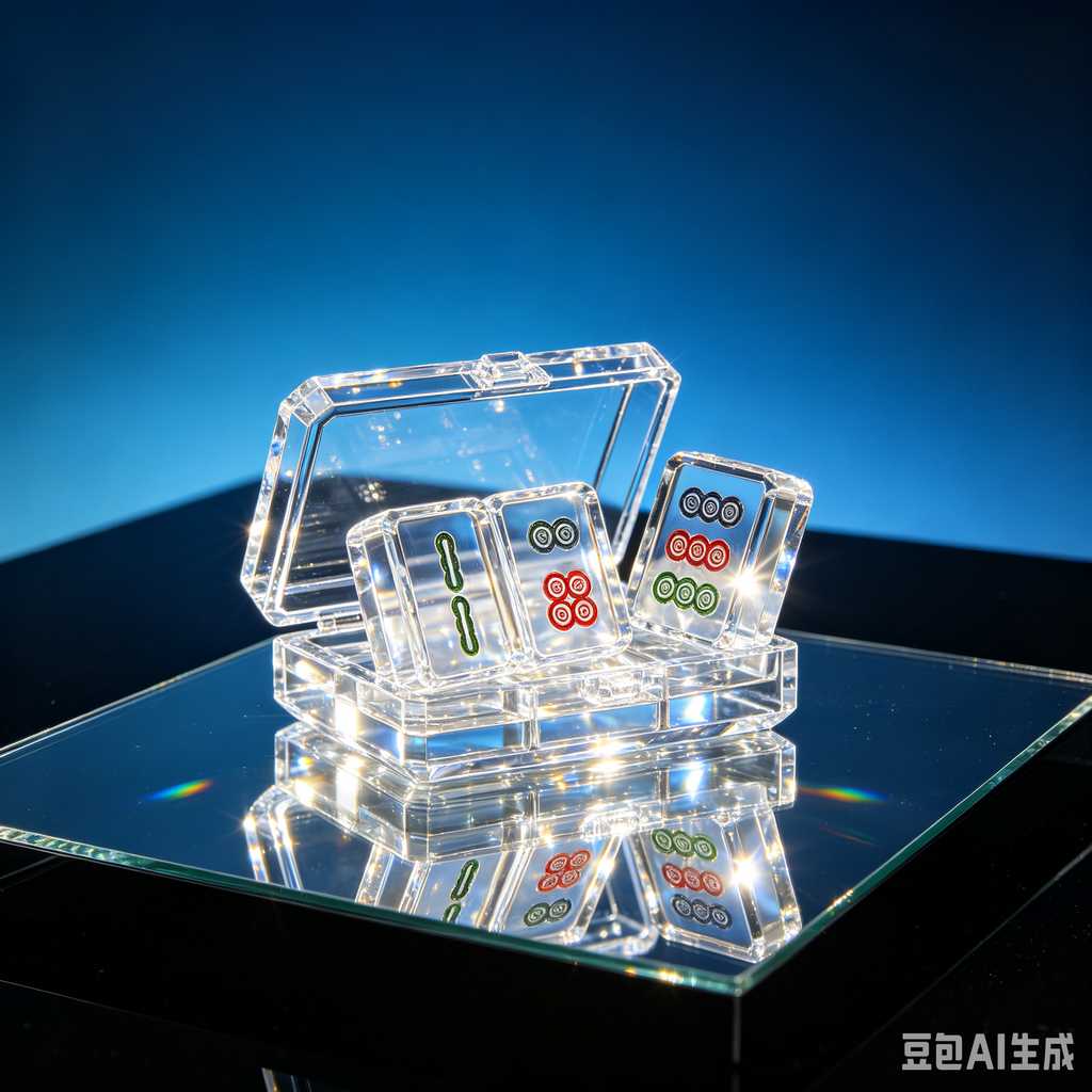 pink crystal mahjong set